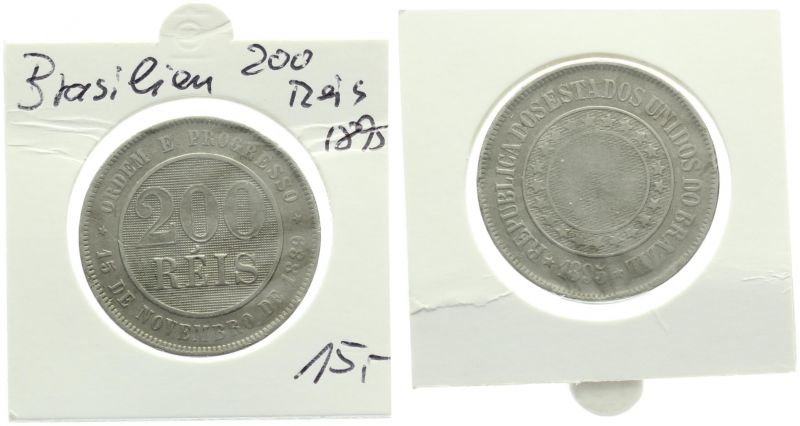 Brasilien 200 Reis 1895